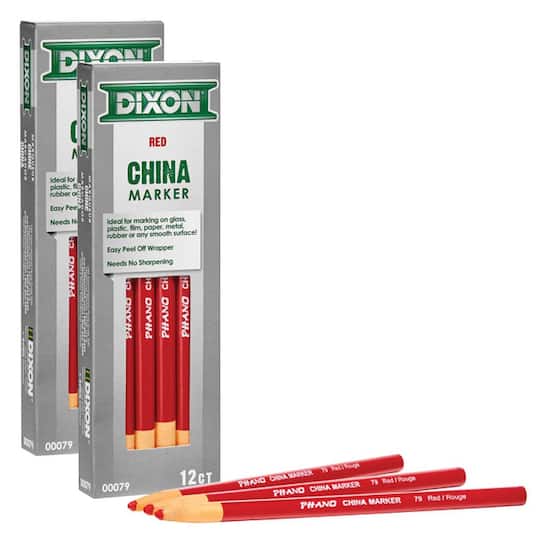 Dixon&#xAE; Phano China Markers, 2 Packs of 12